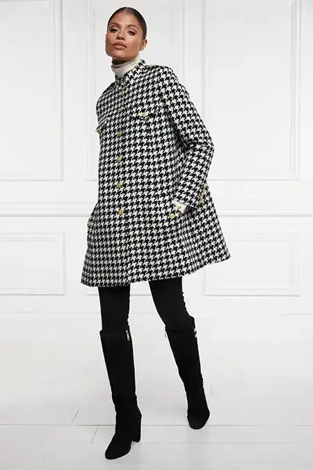 Women Highbury Cape Coat Large Scale Houndstooth Holland Cooper Tailoring
