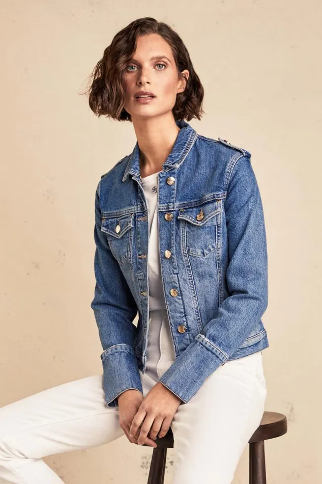 Women Iconic Denim Jacket Classic Indigo Holland Cooper Jackets