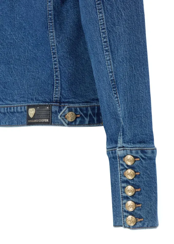 Women Iconic Denim Jacket Classic Indigo Holland Cooper Jackets Women Iconic Denim Jacket Classic Indigo Holland Cooper Jackets