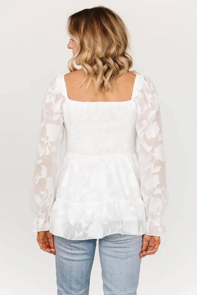 Women Ines Smocked Top White Baltic Born Blouses and Shirts Women Ines Smocked Top White Baltic Born Blouses and Shirts