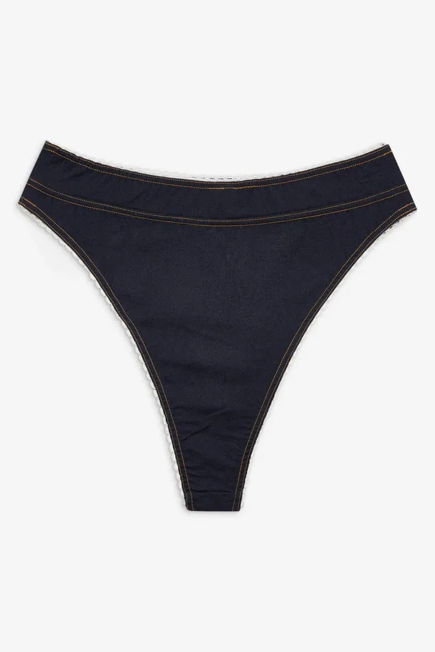 Women Iris High Waisted Panty Blue For Love and Lemons Lingerie Women Iris High Waisted Panty Blue For Love and Lemons Lingerie