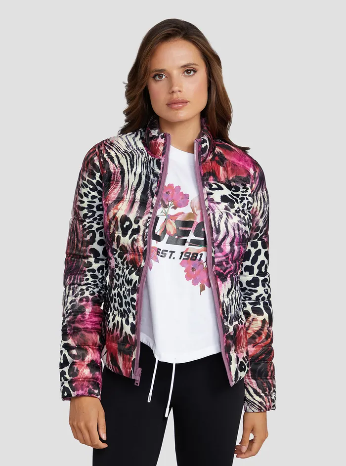 Women Jackets and Coats GUESS Eco Purple Janis Reversible Jacket Women Jackets and Coats GUESS Eco Purple Janis Reversible Jacket