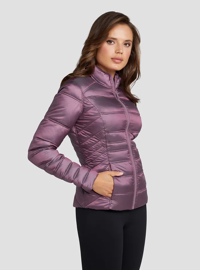 Women Jackets and Coats GUESS Eco Purple Janis Reversible Jacket Women Jackets and Coats GUESS Eco Purple Janis Reversible Jacket