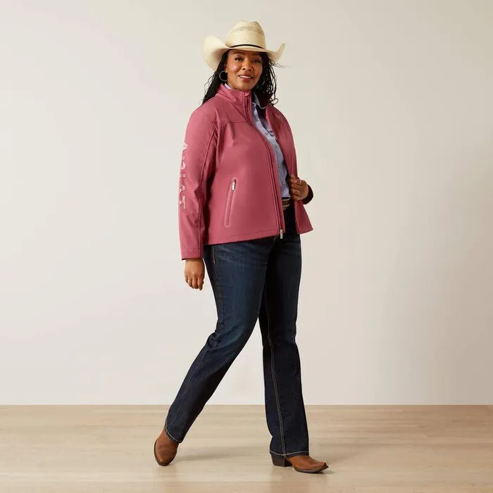 Women Jackets and Vests Ariat New Team Softshell Jacket Dry Rosemauve Blur Women Jackets and Vests Ariat New Team Softshell Jacket Dry Rosemauve Blur