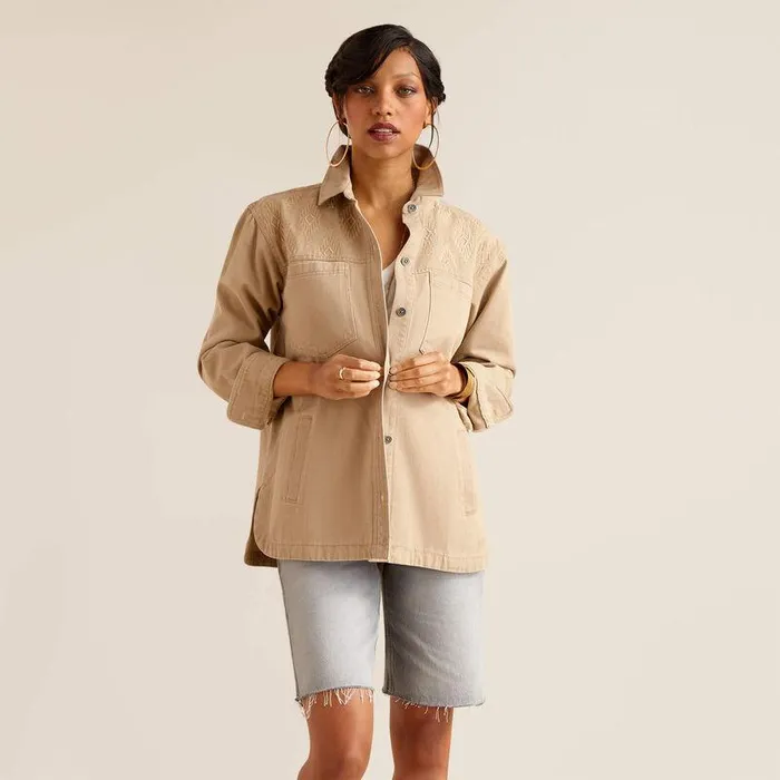 Women Jackets and Vests Ariat Ranchester Jacket Savannah Tan