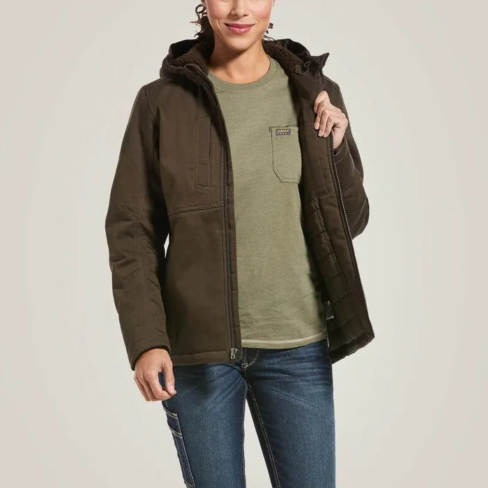 Women Jackets and Vests Ariat Rebar DuraCanvas Insulated Jacket Wren Women Jackets and Vests Ariat Rebar DuraCanvas Insulated Jacket Wren