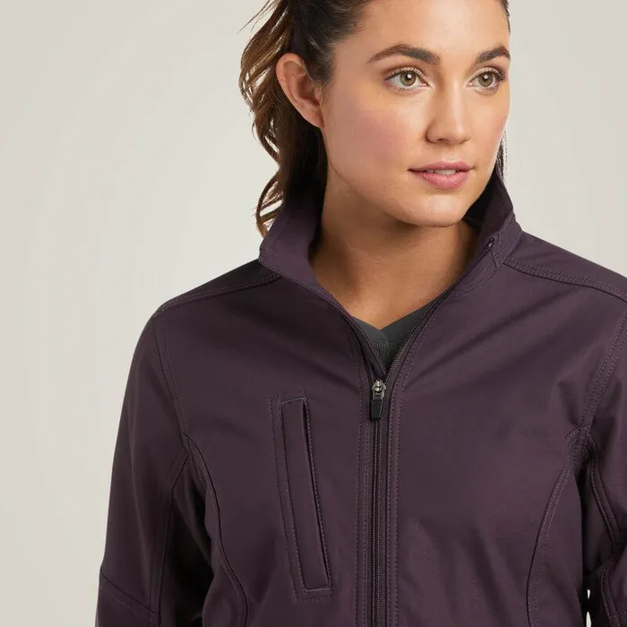 Women Jackets and Vests Ariat Rebar Stretch Canvas Softshell Jacket Plum Perfect Women Jackets and Vests Ariat Rebar Stretch Canvas Softshell Jacket Plum Perfect