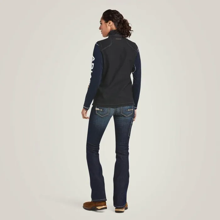Women Jackets and Vests Ariat Rebar Stretch Canvas Softshell Vest Black Women Jackets and Vests Ariat Rebar Stretch Canvas Softshell Vest Black