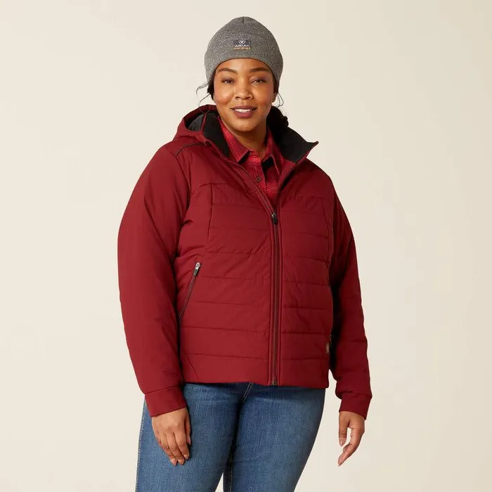 Women Jackets and Vests Ariat Rebar Valkyrie Stretch Canvas Insulated Jacket Cabernet Women Jackets and Vests Ariat Rebar Valkyrie Stretch Canvas Insulated Jacket Cabernet