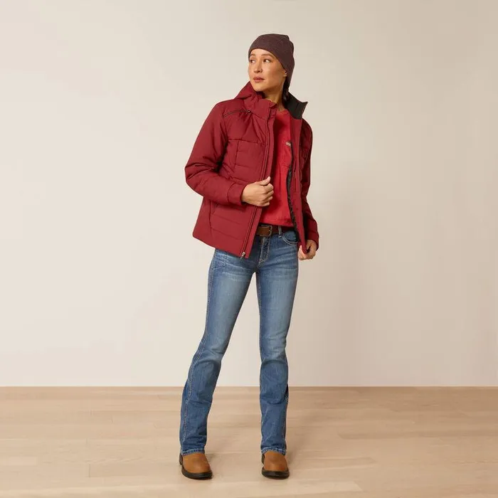 Women Jackets and Vests Ariat Rebar Valkyrie Stretch Canvas Insulated Jacket Cabernet Women Jackets and Vests Ariat Rebar Valkyrie Stretch Canvas Insulated Jacket Cabernet