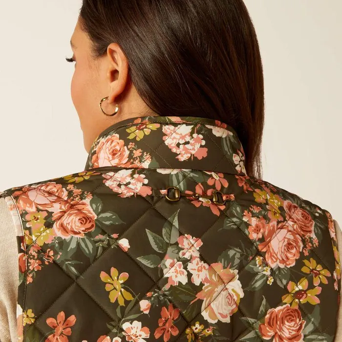 Women Jackets and Vests Ariat Woodside Vest Rosegarden Print Women Jackets and Vests Ariat Woodside Vest Rosegarden Print