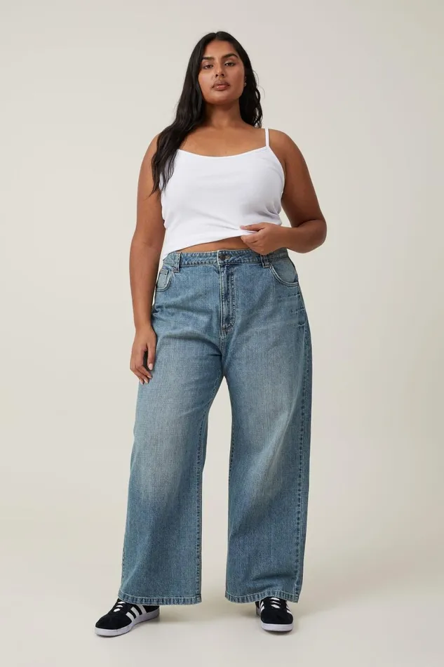 Women Jeans Cotton On Super Baggy Jean Sand Blue
