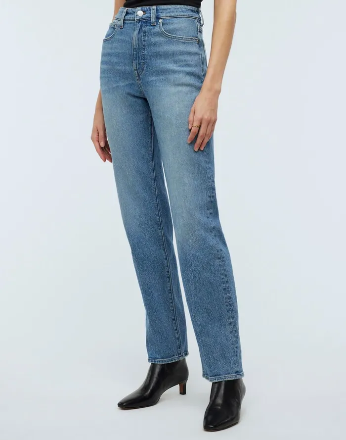 Women Jeans Madewell The 03990s Straight Jean Rondell Wash