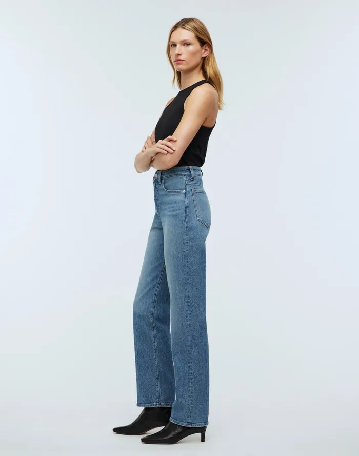 Women Jeans Madewell The 03990s Straight Jean Rondell Wash