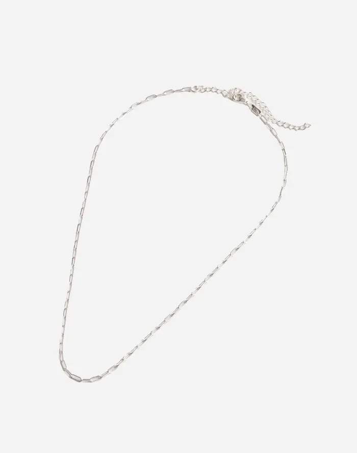 Women Jewelry Madewell DemiFine Paperclip Chain Necklace Sterling Silver
