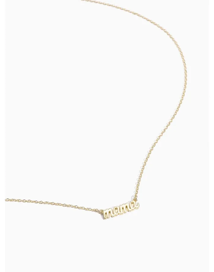 Women Jewelry Madewell Katie Dean Jewelry Mama Necklace Gold