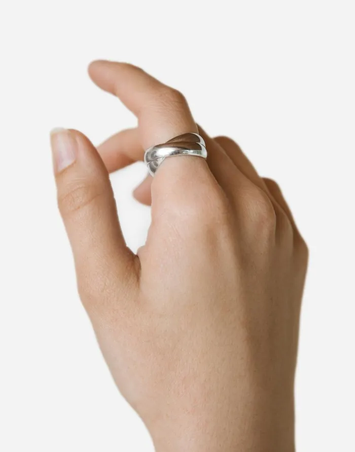 Women Jewelry Madewell Maslo Jewelry Small Linked Ring Sterling Silver Silver Women Jewelry Madewell Maslo Jewelry Small Linked Ring Sterling Silver Silver