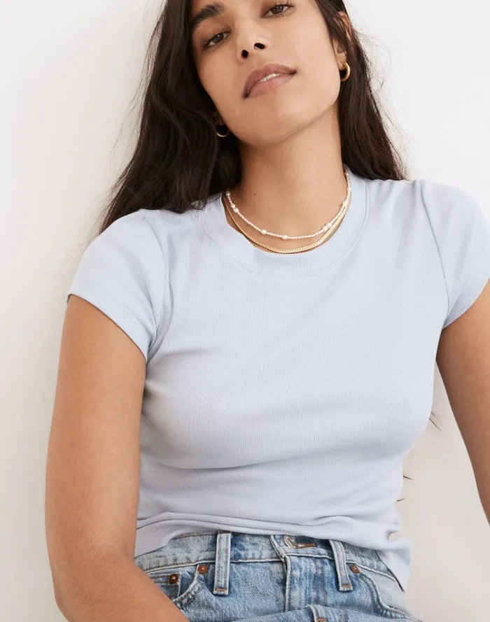 Women Jewelry Madewell Mixed Pearl Beaded Choker Necklace Freshwater Pearl
