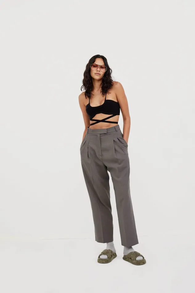 Women Jourdin Tie Crop Top Black For Love and Lemons Tops Women Jourdin Tie Crop Top Black For Love and Lemons Tops
