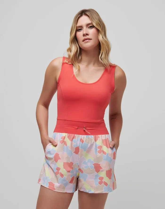 Women Jumpsuits and Rompers TravisMathew DAWN GLOW TECH WOVEN ROMPER Cayenne Multi Women Jumpsuits and Rompers TravisMathew DAWN GLOW TECH WOVEN ROMPER Cayenne Multi
