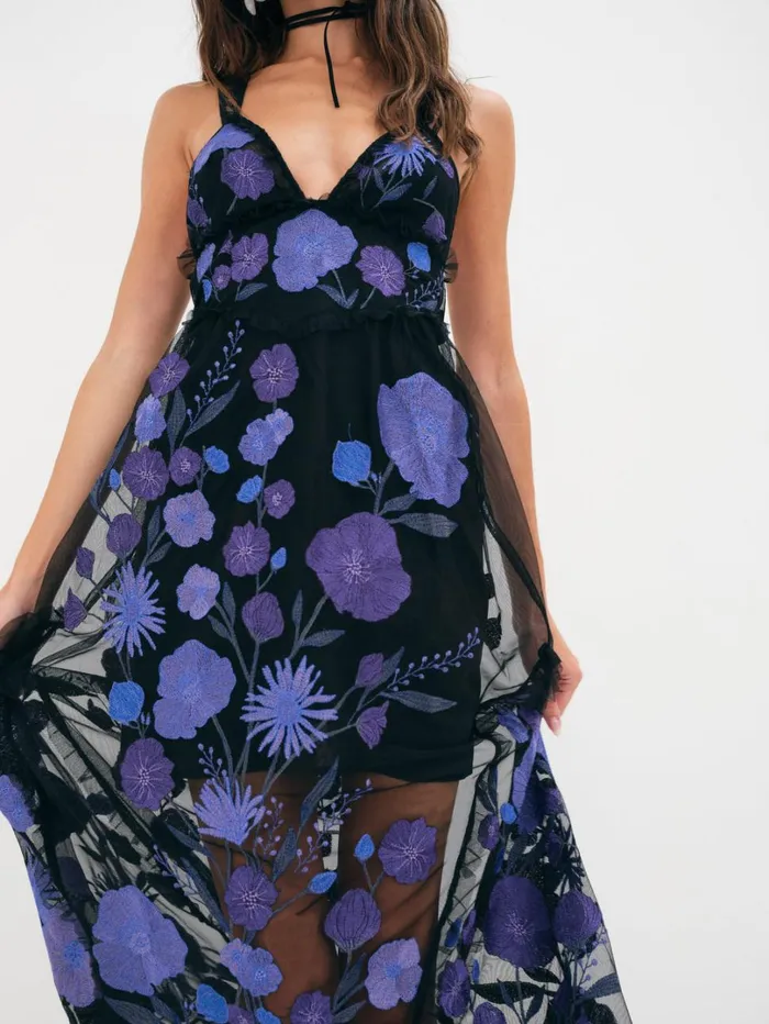 Women Kaylee Maxi Dress Purple For Love and Lemons Dresses Women Kaylee Maxi Dress Purple For Love and Lemons Dresses