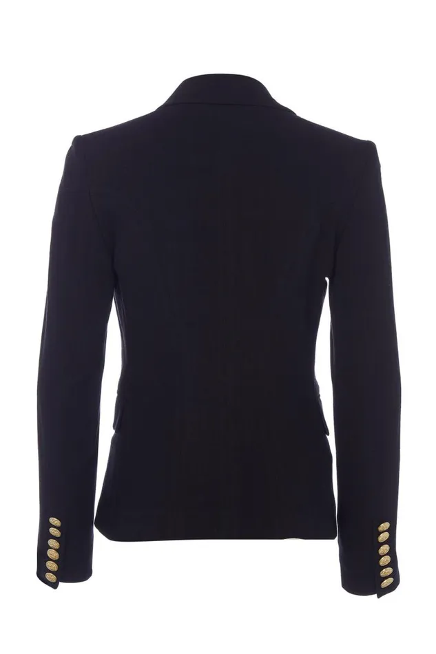 Women Knightsbridge Blazer Black Linen Holland Cooper Blazers