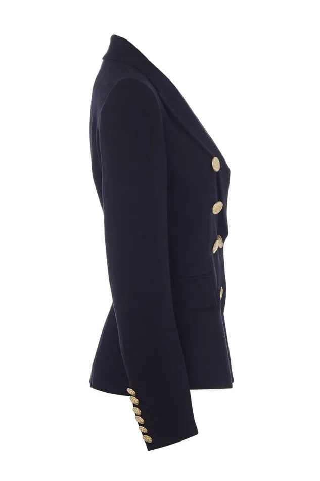 Women Knightsbridge Blazer Black Linen Holland Cooper Blazers