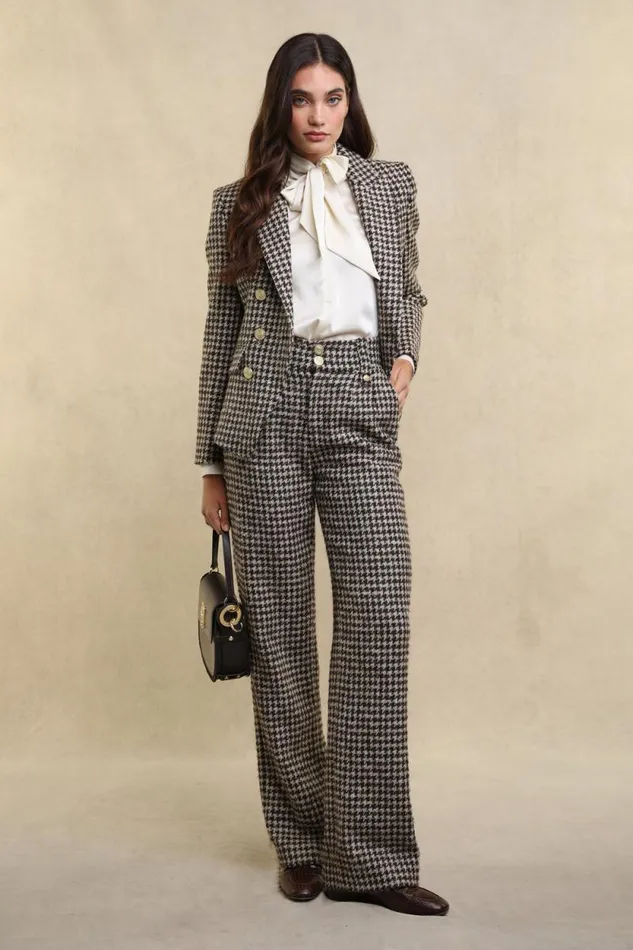 Women Knightsbridge Blazer Coffee Houndstooth Holland Cooper Tailoring Women Knightsbridge Blazer Coffee Houndstooth Holland Cooper Tailoring