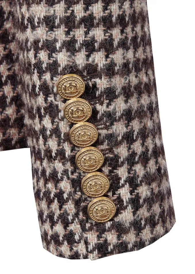 Women Knightsbridge Blazer Coffee Houndstooth Holland Cooper Tailoring Women Knightsbridge Blazer Coffee Houndstooth Holland Cooper Tailoring