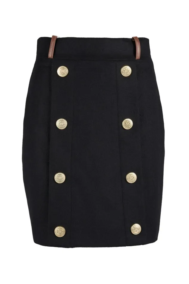 Women Knightsbridge Skirt Soft Black Tan Holland Cooper Tailoring Women Knightsbridge Skirt Soft Black Tan Holland Cooper Tailoring