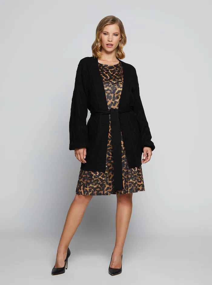 Women Knits and Sweaters GUESS Black Edwige Cardigan Women Knits and Sweaters GUESS Black Edwige Cardigan