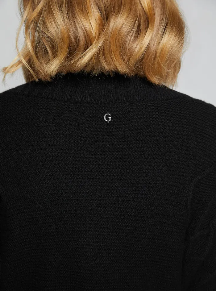 Women Knits and Sweaters GUESS Black Edwige Cardigan Women Knits and Sweaters GUESS Black Edwige Cardigan