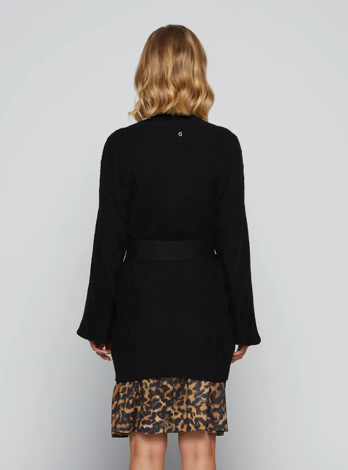 Women Knits and Sweaters GUESS Black Edwige Cardigan Women Knits and Sweaters GUESS Black Edwige Cardigan