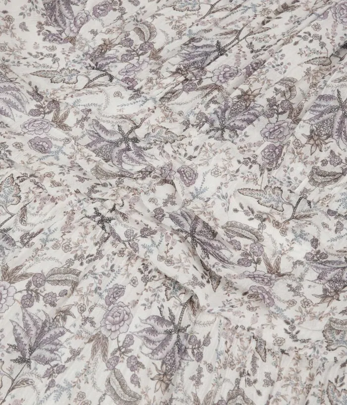 Women Lilac Long Floral Print Dress THE KOOPLES Dresses and Jumpsuits