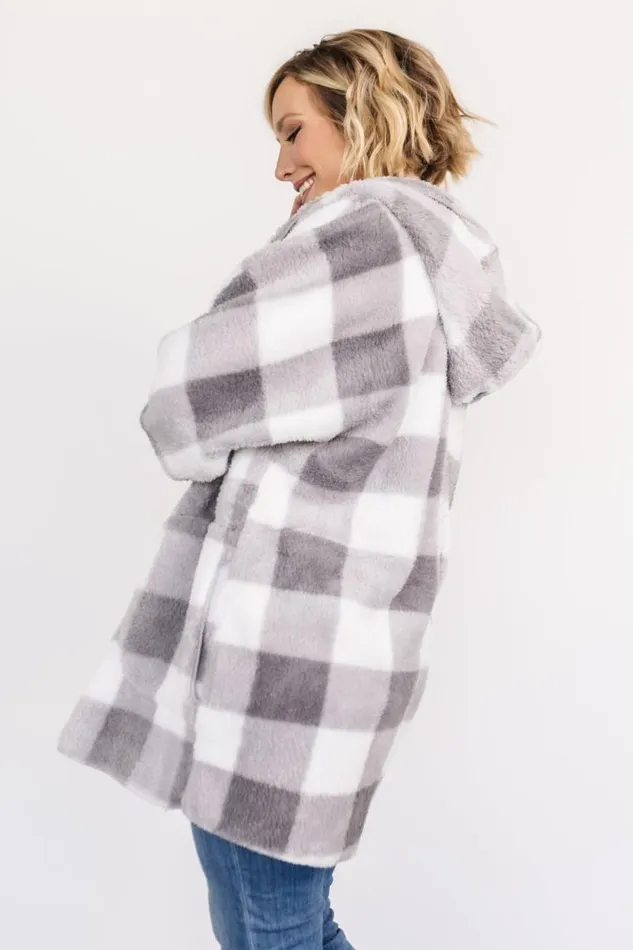 Women Lincoln Teddy Cardigan Gray White Baltic Born Outerwear Women Lincoln Teddy Cardigan Gray White Baltic Born Outerwear