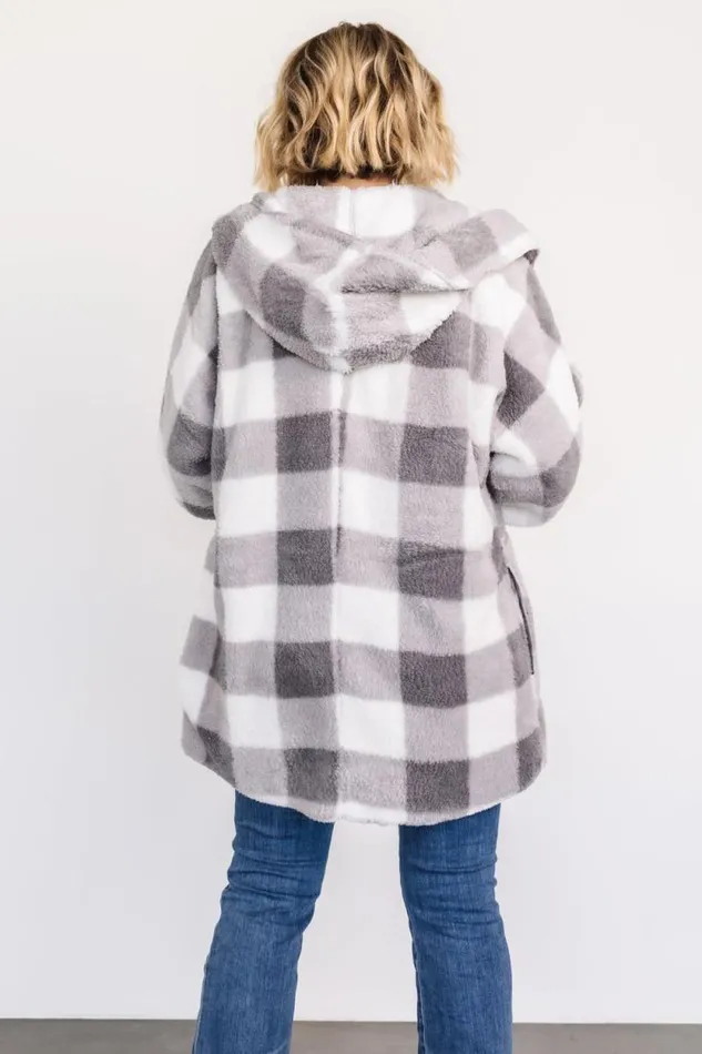 Women Lincoln Teddy Cardigan Gray White Baltic Born Outerwear Women Lincoln Teddy Cardigan Gray White Baltic Born Outerwear