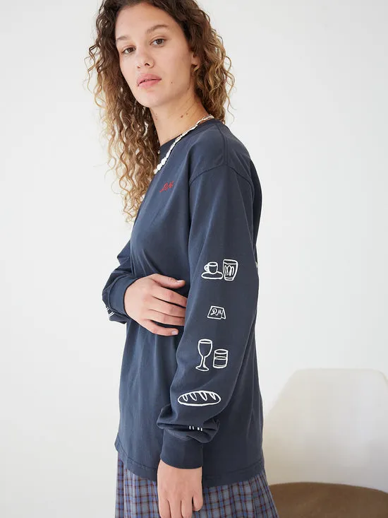 Women Lisa Says Gah Dinner Party Long Sleeve Tee Dinner Party Tops