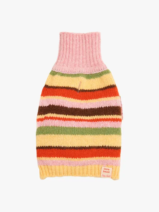 Women Lisa Says Gah Dog Sweater Pink Stripe Pet