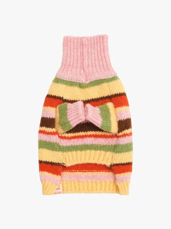 Women Lisa Says Gah Dog Sweater Pink Stripe Pet