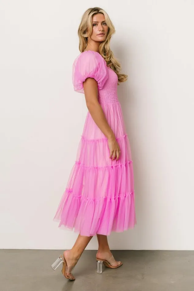Women Liv Tulle Midi Dress Pink Baltic Born Tulle Styles Women Liv Tulle Midi Dress Pink Baltic Born Tulle Styles
