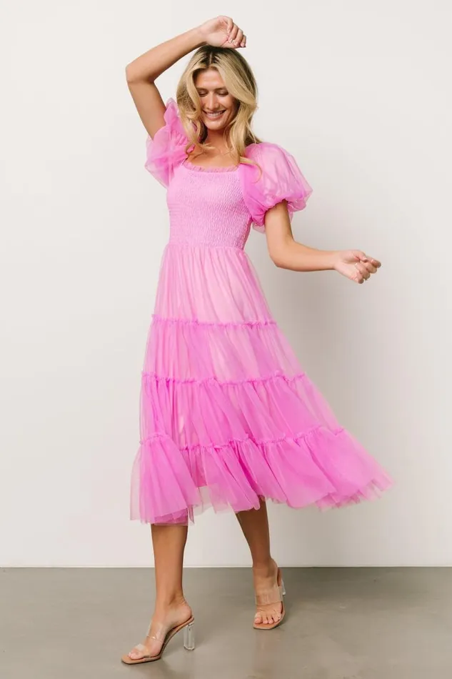 Women Liv Tulle Midi Dress Pink Baltic Born Tulle Styles Women Liv Tulle Midi Dress Pink Baltic Born Tulle Styles