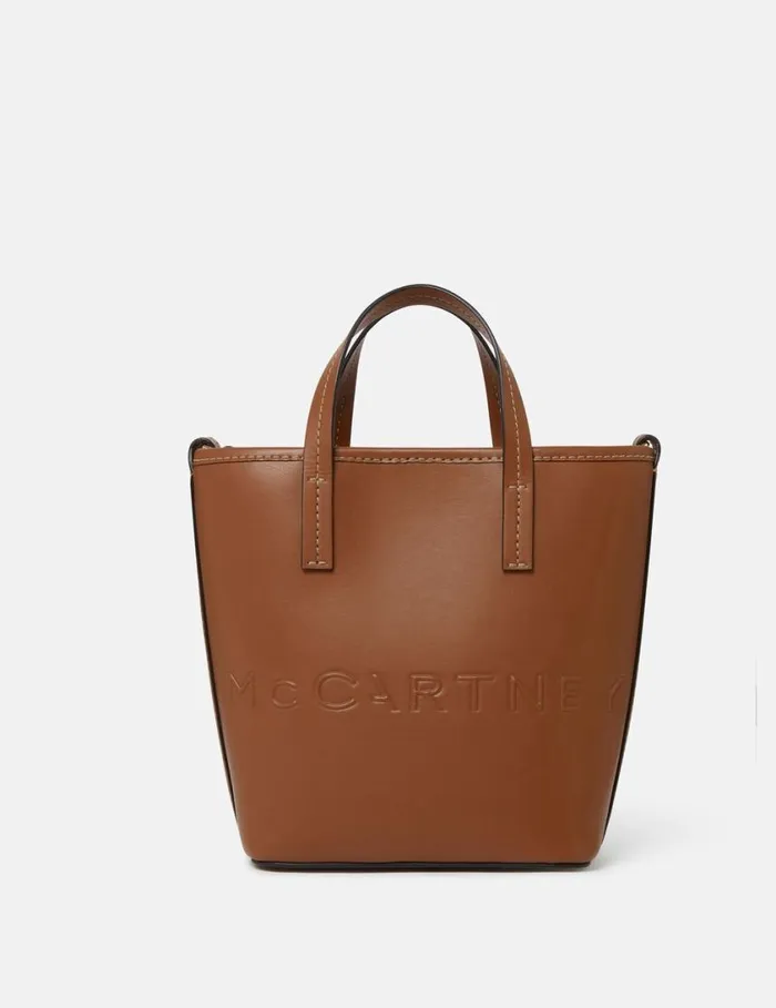 Women Logo Bucket Bag Chestnut Brown Stella McCartney Crossbody Bags Women Logo Bucket Bag Chestnut Brown Stella McCartney Crossbody Bags