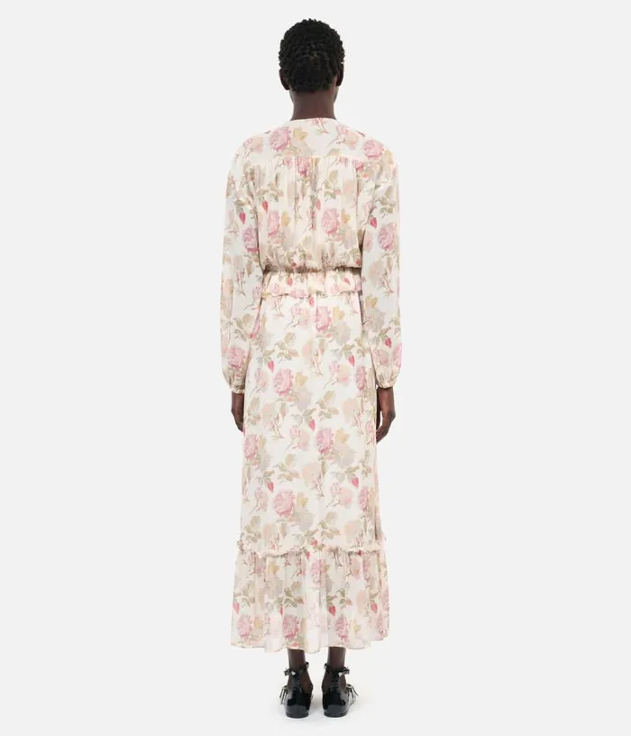 Women Long Printed Silk Dress THE KOOPLES Dresses and Jumpsuits