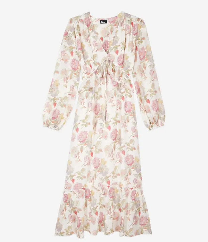 Women Long Printed Silk Dress THE KOOPLES Dresses and Jumpsuits