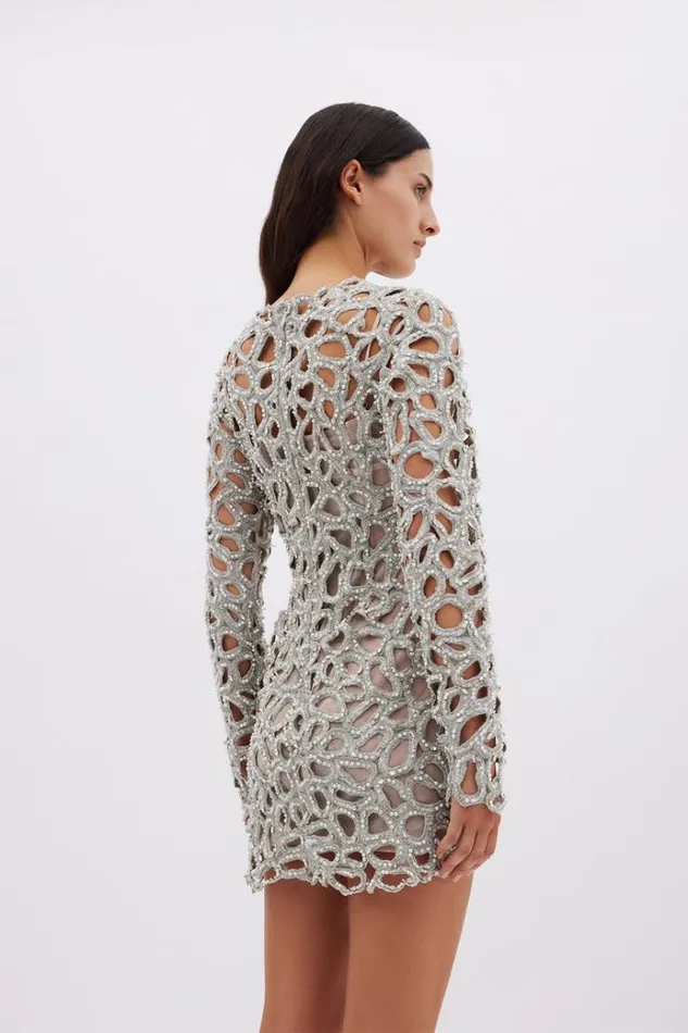 Women Long Sleeve Dresses Rachel Gilbert EVERETT MINI Women Long Sleeve Dresses Rachel Gilbert EVERETT MINI