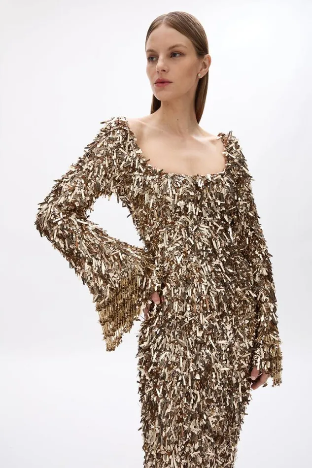Women Long Sleeve Dresses Rachel Gilbert POSIE GOWN Women Long Sleeve Dresses Rachel Gilbert POSIE GOWN