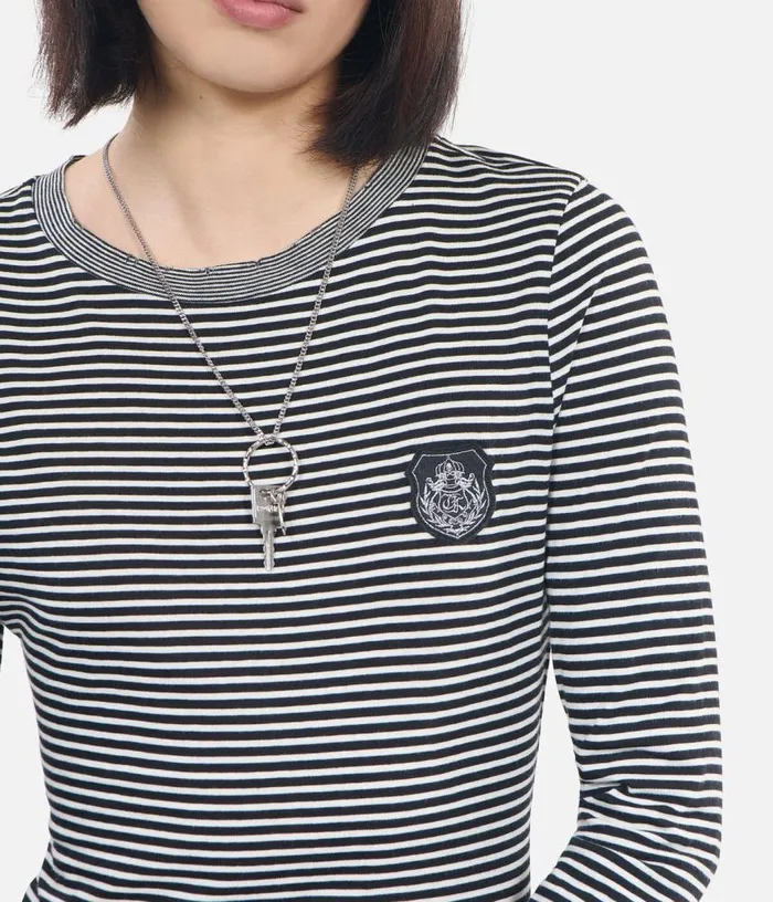 Women Longsleeved Striped Tshirt THE KOOPLES Blouses and Shirts