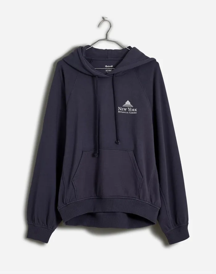 Women Loungewear Madewell Plus Madewell X NYBG Graphic Terry Relaxed RaglanSleeve Sweatshirt Black Coal