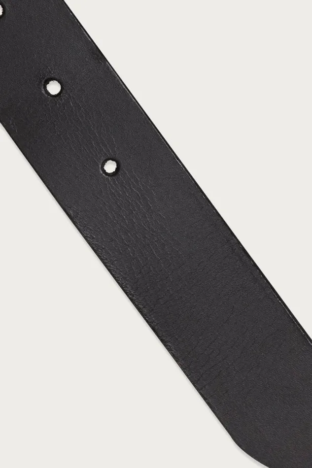 Women Lucky Brand Belts Sculpted Center Bar Buckle Leather Belt Black Women Lucky Brand Belts Sculpted Center Bar Buckle Leather Belt Black