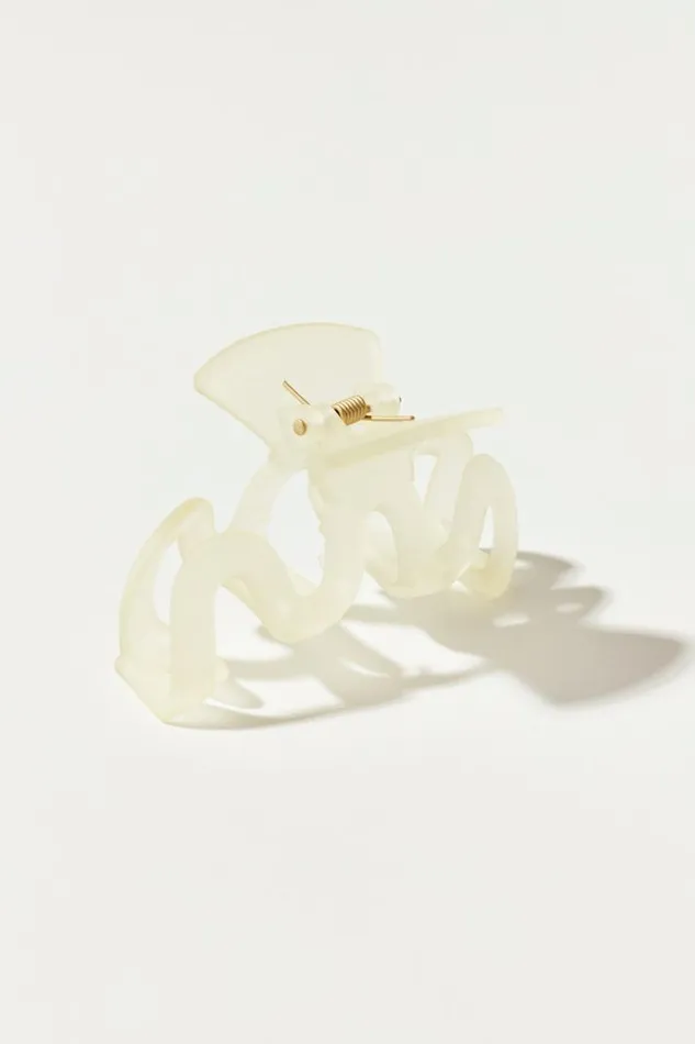 Women Lucky Brand Hair Accessories Wavy Claw Medium Light Yellow Women Lucky Brand Hair Accessories Wavy Claw Medium Light Yellow